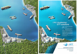 LNG Solutions 3D illustration