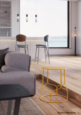Mobilier Carrier - Visuels 3D - par Guillaume Favre